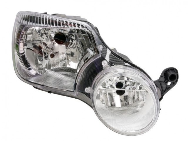 Skoda utángyártott új jobb első fényszóró FSZ H4/H7 +ködl.(motorral) TYC