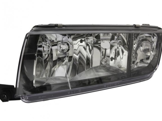 Skoda Fabia I. 1999-2007 utángyártott új bal első fényszóró H7/H3 (fekete házas) TYC