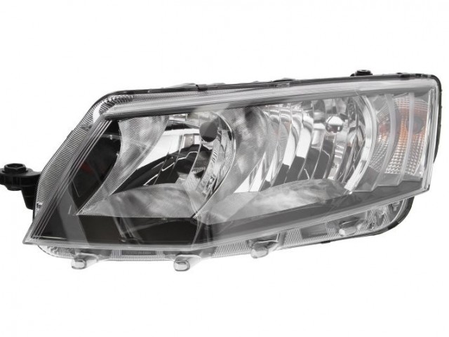 Skoda Octavia III. 2013-2016 utángyártott új bal első fényszóró H7/H15 nappali fénnyel (motorral) TYC