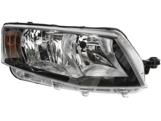 Skoda Octavia III. 2013-2016 utángyártott új jobb első fényszóró H7/H15 nappali fénnyel (motorral) TYC