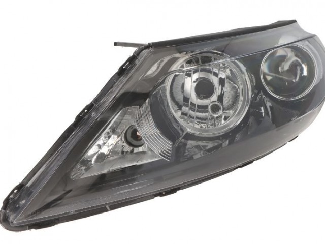 Kia Sportage 2010-2015 utángyártott új bal első fényszóró 2H7 fekete h. (motoros) DEPO