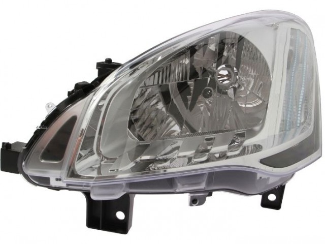 Citroen Berlingo, Peugeot Partner 2012-2018 utángyártott új bal első fényszóró H4 (motorral) DEPO