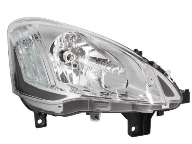 Citroen Berlingo, Peugeot Partner 2012-2018 utángyártott új jobb első fényszóró H4 (motorral) TYC