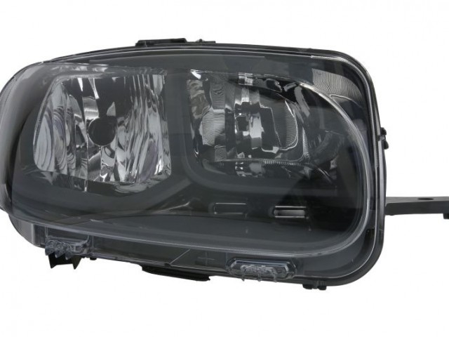 Citroen Berlingo 2018-2024 utángyártott új jobb első fényszóró H7/H1fekete h. (motorral) SZGK. DEPO