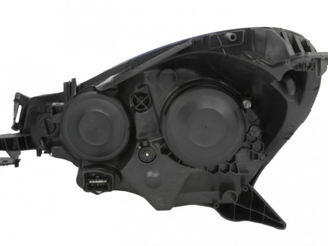 Citroen C3 2013-2016, DS3 utángyártott új jobb első fényszóró H1/H7 fekete h. (motorral) TYC
