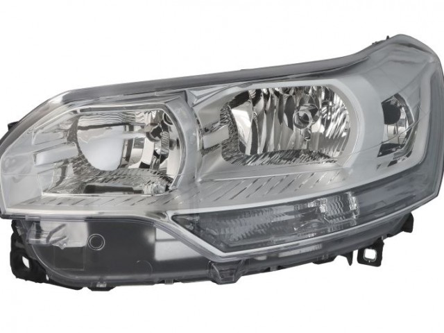 Citroen C5 2007-2012 utángyártott új bal első fényszóró 2H7/H1 nappali f., (motorral) DEPO