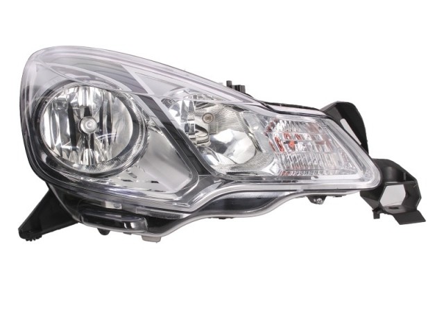 Citroen DS3 utángyártott új jobb első fényszóró  H7/H1 fekete házas (motorral) DEPO