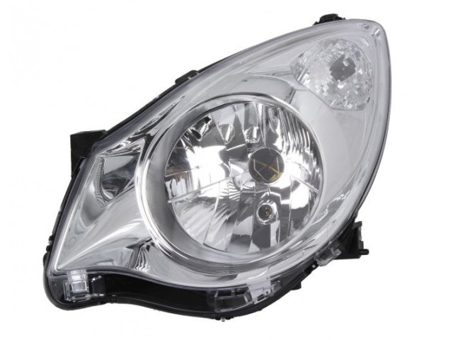 Opel Agila B 2008-2014 utángyártott új bal első fényszóró H4 (motorral) DEPO