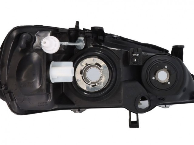 Opel Astra G 1998-2004 utángyártott új bal első fényszóró H7/HB3 fekete házas (motoros) TYC