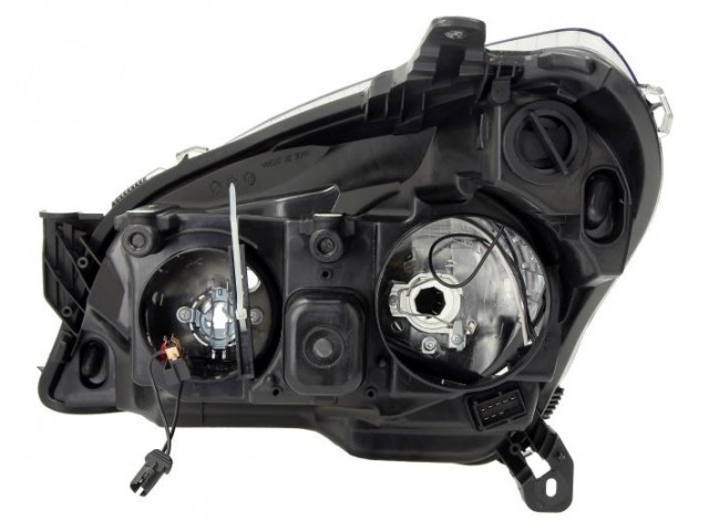 Opel Astra H 2004-2014 utángyártott új jobb első fényszóró H7/H1 fekete házas (motorral) TYC