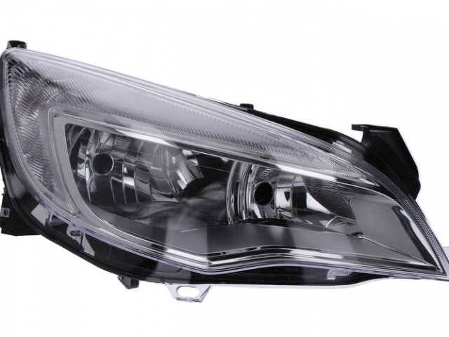 Opel Astra 2009-2012 utángyártott új jobb első fényszóró J2H7 króm házas  (motorral) TYC
