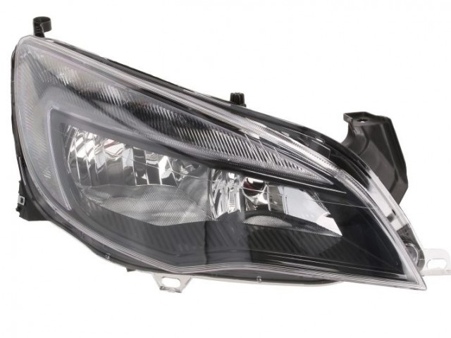 Opel Astra J 2012-2020 utángyártott új jobb első fényszóró 2H7 fekete h.+LED (motorral) TYC
