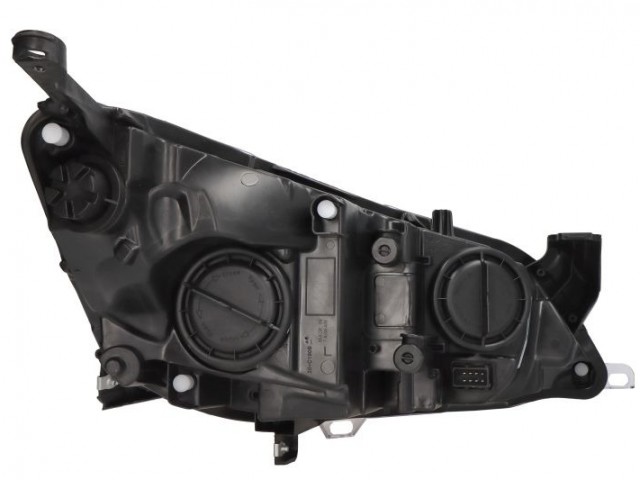 Opel Astra J 2012-2020 utángyártott új bal első fényszóró 2H7 fek.h.króm ker. (motorral) TYC