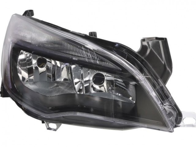 Opel Astra J 2012-2020 utángyártott új bal első fényszóró 2H7 fekete h. (motorral) TYC