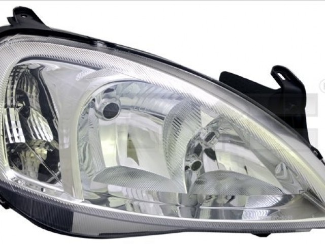 Opel Corsa C 2004-2006, Combo C utángyártott új jobb első fényszóró H7/H1(motoros) TYC