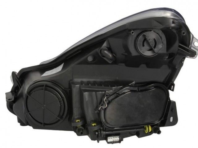 Opel Corsa D 2006-2011 utángyártott új jobb első fényszóró H7/H1 króm házas (motorral) TYC