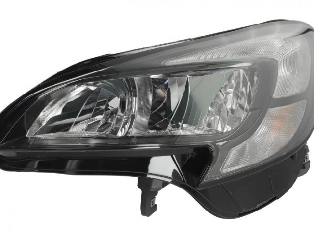 Opel Corsa E 2014-2019 utángyártott új bal első fényszóró 2H7 +napp.f.fek.ház,motorral TYC