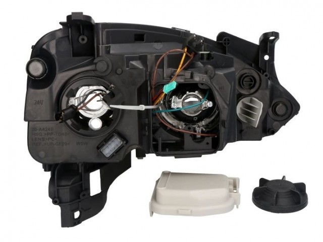 Opel Corsa C, Combo C utángyártott új bal első fényszóró 2H7 DE  ZKW-tip. (motoros) TYC