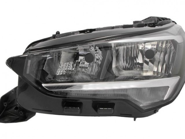 Opel Corsa F 2019-2023 utángyártott új bal első fényszóró H7/H15 (motorral) DEPO