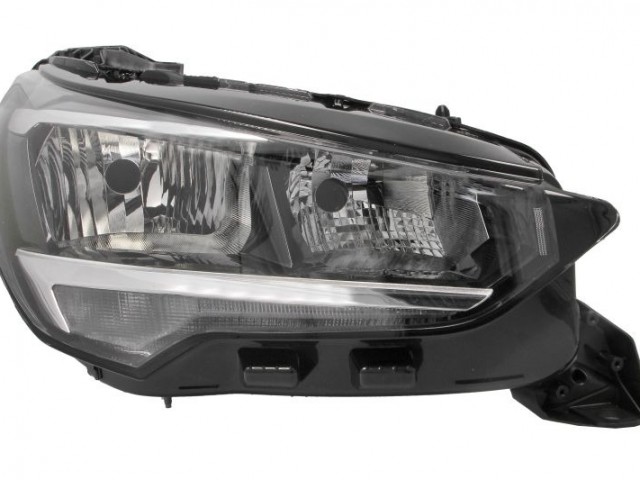 Opel Corsa F 2019-2023 utángyártott új jobb első fényszóró  H7/H15 (motorral) DEPO