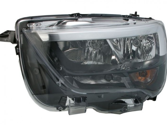 Opel Combo  2018- utángyártott új bal első fényszóró H7/H1 (motorral) TYC