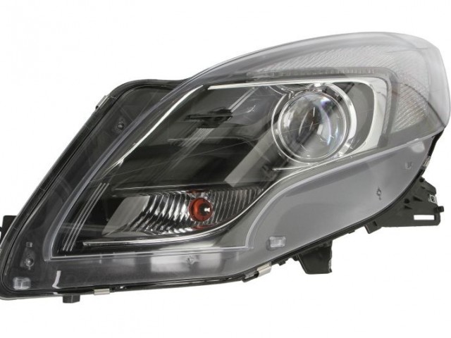 Opel Zafira C utángyártott új bal első fényszóró HIR2 króm keret (motorral) DEPO