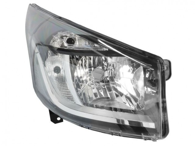 Fiat Talento, Nissan NV 300, Renault Trafic III. utángyártott új jobb első fényszóró  H4+nappali fény  (motoros) TYC