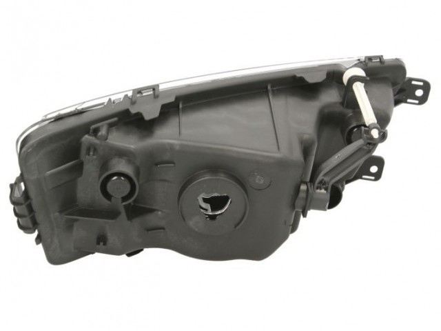 Skoda Rapid utángyártott új bal első ködlámpa H8 fekete, +stat.kanyarkövető TYC