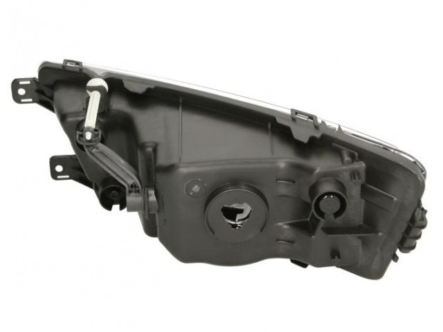 Skoda Rapid utángyártott új jobb első ködlámpa H8 fekete, +stat.kanyarkövető TYC