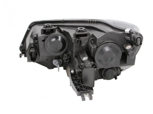 Seat Alhambra 2010-2015 utángyártott új jobb első fényszóró H7/H15 fekete házas (motorral) DEPO