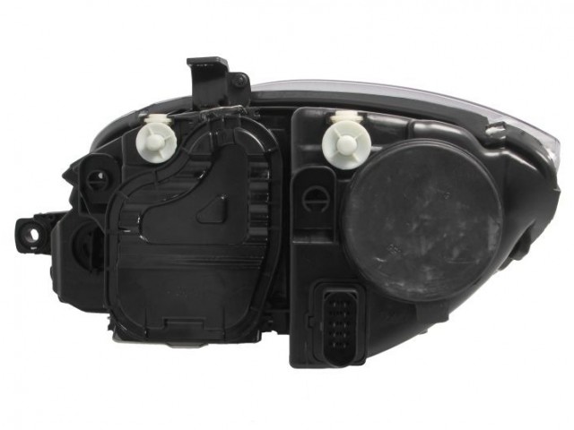 Seat Altea 5P, Leon, Toledo utángyártott új jobb első fényszóró H7/H1fekete házas (motoros) TYC