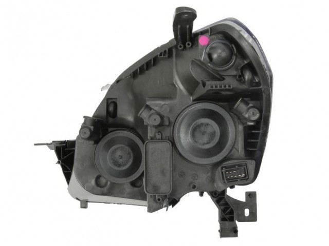 Opel Zafira B 2005-2014 utángyártott új jobb első fényszóró H1/H7 fekete házas (motorral) TYC