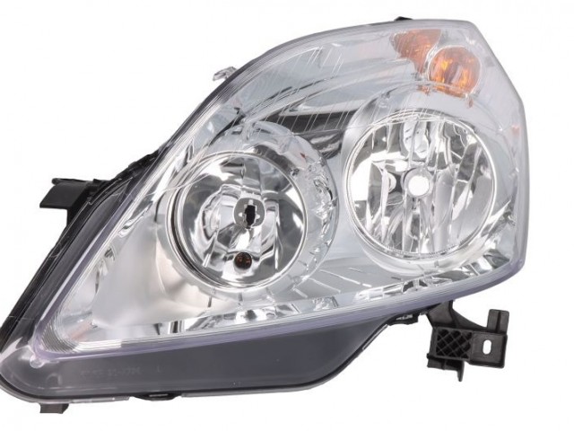 Opel Zafira B 2005-2014 utángyártott új bal első fényszóró H1/H7 króm házas (motorral) TYC