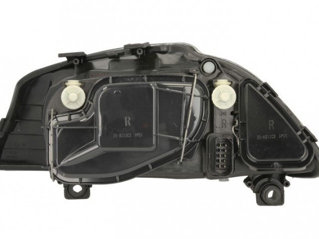 Seat Cordoba, Ibiza 2002-2006 utángyártott új jobb első fényszóró H3/H7 fekete házas -06.2 (motoros) TYC