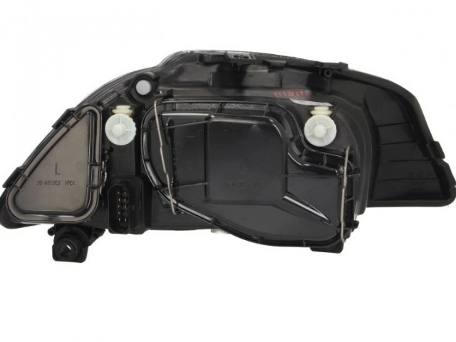 Seat Cordoba, Ibiza 2002-2006 utángyártott új bal első fényszóró H3/H7 fekete házas -06.2 (motoros) TYC