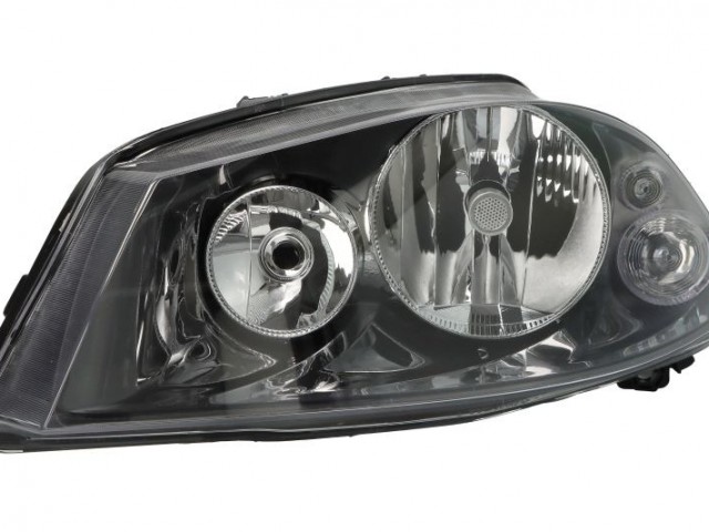 Seat Cordoba, Ibiza 2006-2009 utángyártott új bal első fényszóró H3/H7 s.szürke házas (motoros) TYC