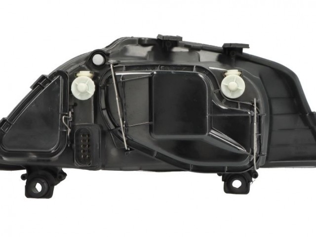 Seat Cordoba,Ibiza  2006-2009 utángyártott új bal első fényszóró H3/H7 fekete házas (motoros) TYC