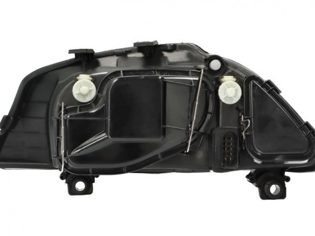 Seat Cordoba, Ibiza 2006-2008 utángyártott új jobb első fényszóró H3/H7 fekete házas (motoros) TYC