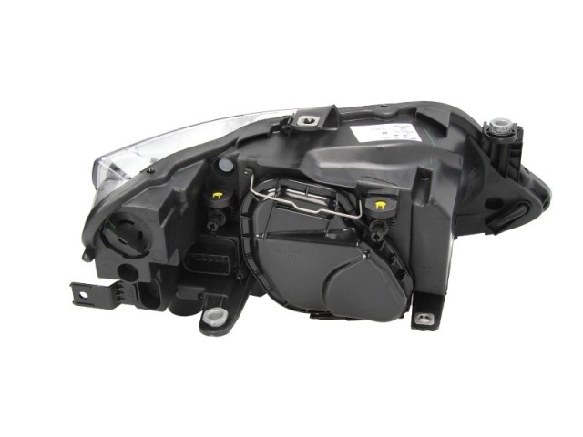 Seat Ibiza 6J 2008-2012 utángyártott új bal első fényszóró  H4 fekete házas (motoros) TYC