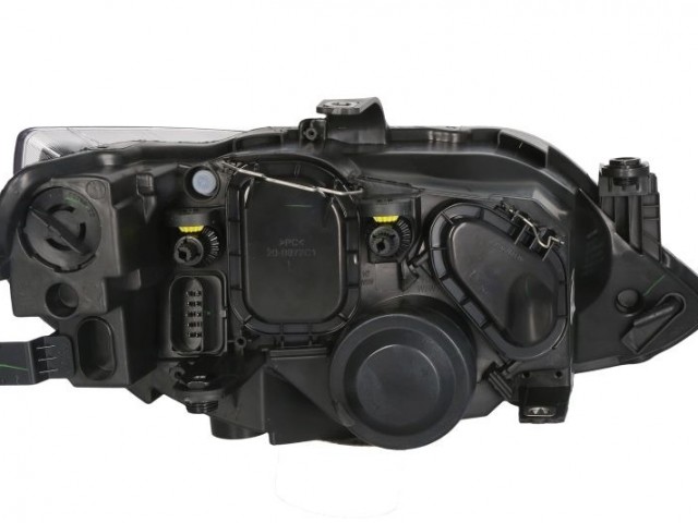 Seat Ibiza 6J 2008-2012 utángyártott új bal első fényszóró 2H7 fekete házas (motoros) TYC