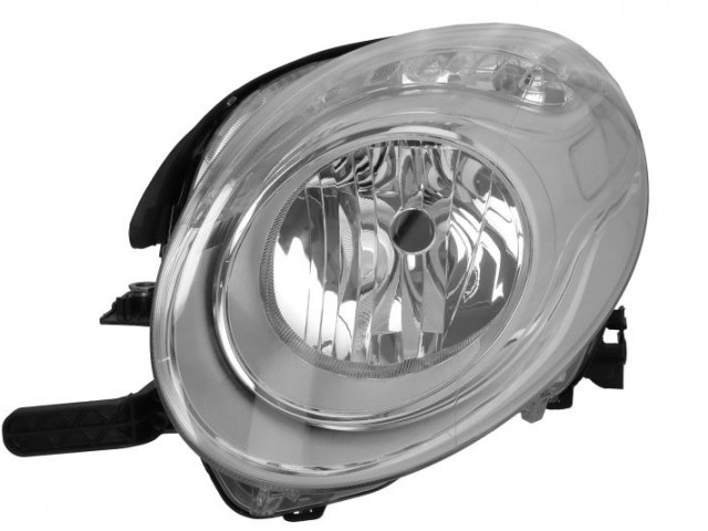 Fiat 500 L 2012-2022 utángyártott új bal első fényszóró H7 tompított (motorral) DEPO