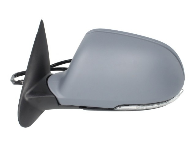 Skoda Octavia II. 2009-2013 utángyártott új bal oldali visszapillantó tükör, fűthető, elektromossan állítható, indexel