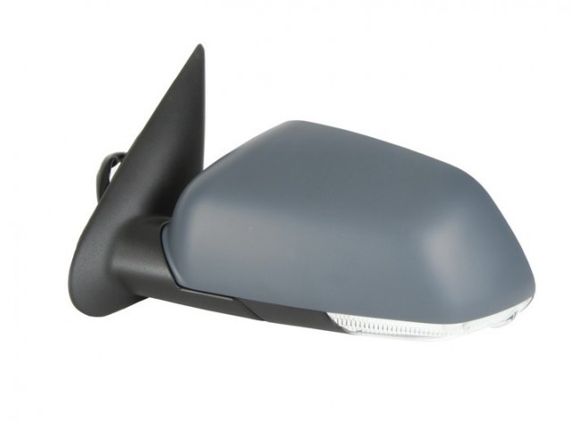 Skoda Octavia II. 2004-2008 utángyártott új bal oldali visszapillantó tükör, fűthető, elektromossan állítható, indexel, kilépő fénnyel