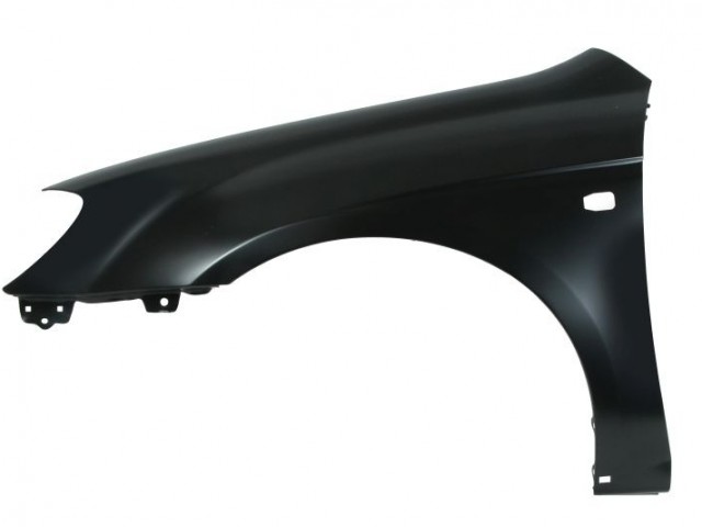 Kia Cerato 2003-2008 utángyártott új bal első sárvédő, díszléc lyukkal