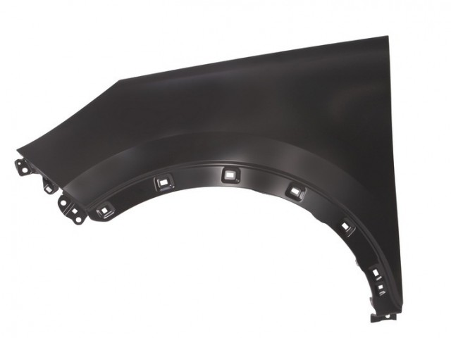 Kia Sportage 2010-2015 utángyártott új bal első sárvédő, nem oldalindexes kivitel díszléc patent helyes