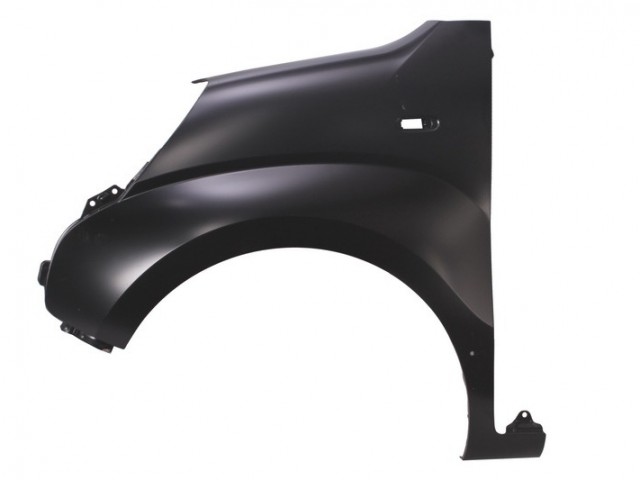 Fiat Fiorino, Qubo, Citroen Nemo, Peugeot Bipper utángyártott új bal első sárvédő, díszléc furatos