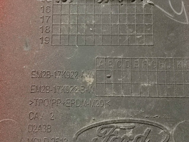 Ford Galaxy 2005-2015 2005-2015 Vonószem takaró használt  piros hátsó 
