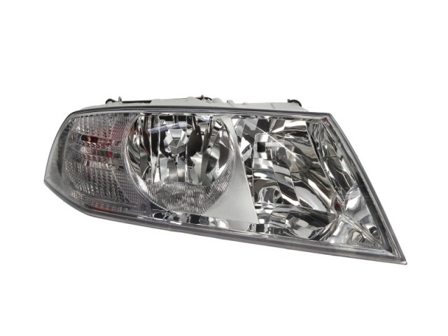 Skoda Octavia II. 2004-2008 utángyártott új jobb első fényszóró H7/H1 króm házas motorral DEPO