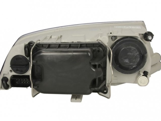 Skoda Octavia II. 2004-2008 utángyártott új bal első fényszóró H7/H1 króm házas motorral TYC