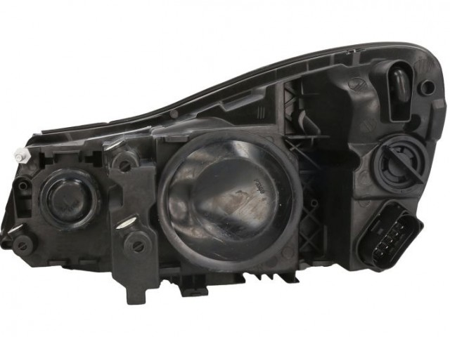 Skoda Octavia II. 2009-2013 utángyártott új jobb első fényszóró H1/H7 króm h. Octavia logo nélk(motorral)